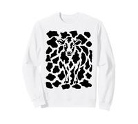 Hidden Cow Optical Illusion Sweatshirt