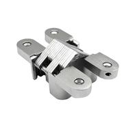 Hidden Cross Hinge 1pcs Hidden Hinge Invisible Mounting Concealed Cross Door Folding Window Furniture(45x13.0 mm)