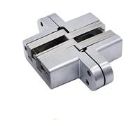 Hidden Cross Hinge 28x118mm Stainless Steel Invisible Folding Door Concealed Cross Hinges,Cabinet Cupboard Wooden Door Hinge