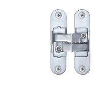 Hidden Cross Hinge Invisible Door Hinge Three-Dimensional Adjustable 180-degree Flat Folding Door Hidden Wooden Door Hinge(Small Left 3)