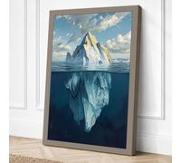 Hidden Depths Canvas Wall Art Print 18x12 Inch