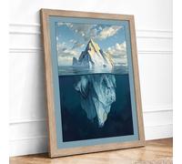 Hidden Depths Framed Wall Art Print A2 Oak