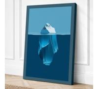 Hidden Depths Minimalist Canvas Wall Art Print 30x20 Inch