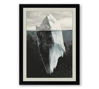 Hidden Depths Minimalist Framed Wall Art Print A1 (84.1×59.4cm) Black, Wall Decor for Living Room, Bedroom, Office & Home, Ready to Hang, Art Gift