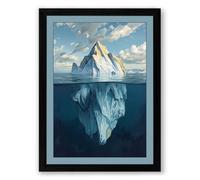 Hidden Depths Modern Framed Wall Art Print A1 (84.1×59.4cm) Black, Wall Decor for Living Room, Bedroom, Office & Home, Ready to Hang, Art Gift