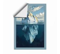 Hidden Depths Modern Unframed Wall Art Print A3 (42×29.7cm), Wall Decor for Living Room, Bedroom, Office & Home, Art Gift