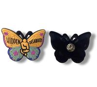 Hidden Disability Butterfly Visual Awareness Pin Badge (1)