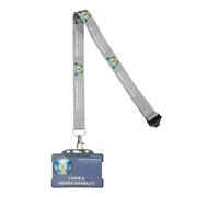 Hidden Disability Lanyard Butterfly Awareness Badge Symbolising Change and Development by Quantum Leap (Printed Butterfly Lanyard Grey)
