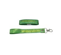 Hidden Disability patient elastic Wrist band wristband Key tag Set butterfly
