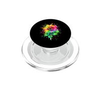 Hidden Disability Sunflower Splash Adult Art PopSockets PopGrip for MagSafe