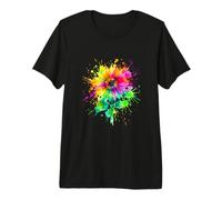 Hidden Disability Sunflower Splash Adult Art Premium T-Shirt