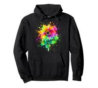 Hidden Disability Sunflower Splash Adult Art Pullover Hoodie