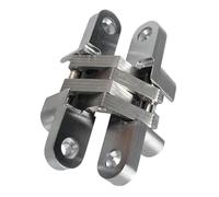 Hidden Door Hinge, 180 Degree Pivots Hinge Set, Smooth Rotation with Heavy Load Support, Zinc Alloy Long Lasting Metal Hardware, Seamless Concealed Design Fit, Interior Furniture Use