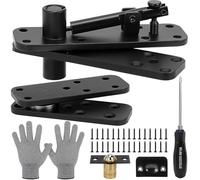 Hidden Door Hinge 260 kg Load-Bearing, Stainless Steel Heavy Duty Hidden Hinges, Hardware Swinging Pivot Hinge 360° Rotation Invisible Pivot Hinge for Secret Door Bookcase