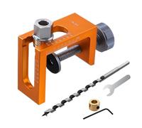 Hidden Door Hinge - Cabinet Hinge Hole - Drill Chuck | 10mm Woodworking Hinge Drilling Manual, Metal Hidden Rebounder Hole Punching Hardware for Cabinets, Cabinets, Kitchen, Sc