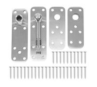 Hidden Door Hinge Stainless Steel Heavy Duty 600LBS Load Capacity Adjustable for Wood Aluminum Doors