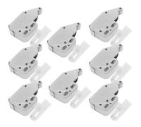 Hidden Door Latch 8pcs Silver Cold Rolled Steel Push to Open