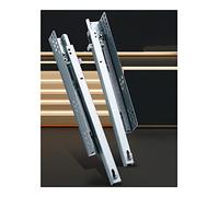 Hidden Drawer Slides Soft-Close Kitchen Drawer Guides 2-Fold Under-Counter Ra Heavy-Duty Cabinet Hardware for Smooth Operation and Easy Installation.