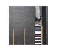 Hidden Edge-Mounted Strip Handle, Wardrobe Flush-Mount Hardware, Custom-fit Furniture Pull, for Nightstands, Other Cabinet Doors(Brushed,W 3.8 x L 50cm)