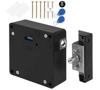 Hidden Electronic Cabinet Lock, Safe Sturdy DIY RFID Drawer Lock, Cupboard Drawer Locker Battery Operated, Low Battery Alarm, Concealed Security Locks for Furniture Drawers Cabinet