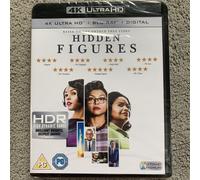 HIDDEN FIGURES (2016) Kevin Costner NASA film. 4K UHD + BLU RAY New Sealed