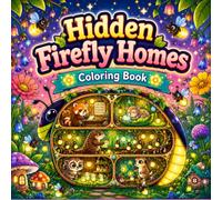 Hidden Firefly Homes Coloring Book with Cozy Glowbug Houses, Cute Forest Animals, Enchanted Night Gardens, and Magical Fantasy Scenes