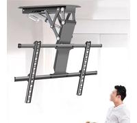 Hidden Fold-Down Tv Lift - Ceiling Mount Electric Tv Mount - Fits 32-70 Inch Large Motorized Tv Stands,0-85° Fold Down,Electric Tv Ceiling Bracket with Remote Control