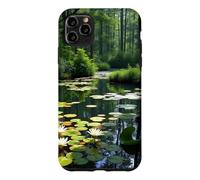 Hidden Forest Pond Water Lily Woodland Landscape Artwork Case for iPhone 11 Pro Max