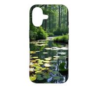 Hidden Forest Pond Water Lily Woodland Landscape Artwork Case for iPhone 17
