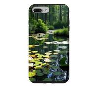 Hidden Forest Pond Water Lily Woodland Landscape Artwork Case for iPhone 7 Plus/8 Plus