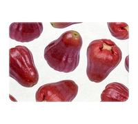 Hidden Fruit Sweetness on WhiteRounded Corner Non-Slip Floor Mat, Water-Absorbent & Easy to Clean, Soft Comfortable Bath Mat/Kitchen Mat