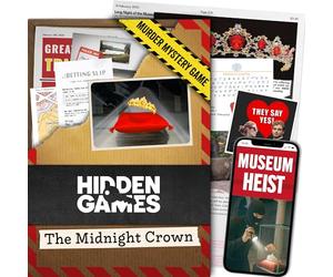 Hidden Games - Cold Case Detective Game - Solve a Mysterious Heist, Track the Robbery Trail - Catch the Cryptic Killers - Murder Mystery Case File - Escape Room Games for Adults - The Midnight Crown