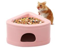 Hidden Hamster House - Ceramic, 13×17×19cm | Semi-enclosed Hamster Cave | Small Animal for Hamsters, Gerbils, Mice and Comfortable Pet Retreat, The