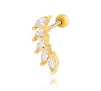Hidden Helix Earring Dangle Threadless Flat Back Earrings for Women Helix Piercing Jewelry Hypoallergenic Cartilage Earring for Multiple Piercing Small Flatback Stud Earrings Womens Gifts for