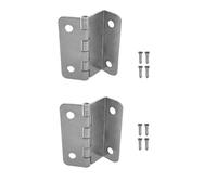 Hidden Hinges for Wood 2 Pieces of Three-Fold Four-Hole 11-Plate Bending Hinge Wooden Box Flip Door Home Accessories Folding 11-Plate 41Mm Including Screws