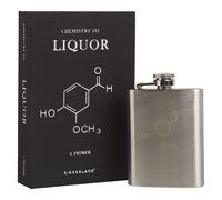 Hidden Hip Flask Stainless Steel Chemistry Book Humor Novelty Alcohol Gift