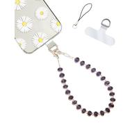 Hidden Hollow Beads Cell phone charm Wrist strap tether tab wristlet anti-drop hands free fits most cases and accessories, 10.5 Inches, 19 Strand Wire with 58 Pound Breakpoint, No Gemstone