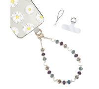 Hidden Hollow Beads Cell phone charm Wrist strap tether tab wristlet anti-drop hands free fits most cases and accessories, 10.5 Inches, 19 Strand Wire with 58 Pound Breakpoint, No Gemstone