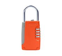 Hidden Key Safe Box, 4-Digital Password Combination Lock with Hook Mini Metal Secret Box for Home Villa Caravan(Nero)
