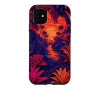 Hidden Lagoon Surrounded By Palms And Bromeliads Case for iPhone 11