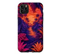 Hidden Lagoon Surrounded By Palms And Bromeliads Case for iPhone 11 Pro Max
