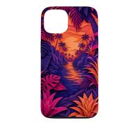 Hidden Lagoon Surrounded By Palms And Bromeliads Case for iPhone 13