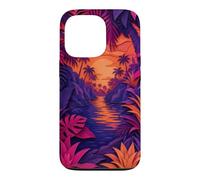 Hidden Lagoon Surrounded By Palms And Bromeliads Case for iPhone 13 Pro
