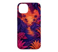 Hidden Lagoon Surrounded By Palms And Bromeliads Case for iPhone 14 Plus