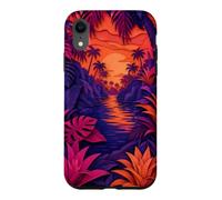 Hidden Lagoon Surrounded By Palms And Bromeliads Case for iPhone XR