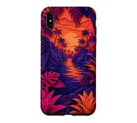 Hidden Lagoon Surrounded By Palms And Bromeliads Case for iPhone XS Max