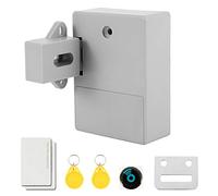 Hidden Locks for Cabinet Drawer RFID Locks Kit NFC Card Opening Battery Powered Electronic Cabinet Lock Invisible Concealed Safety Smart Lock for Home Office Furniture Drawer Cupboard Wardrobe