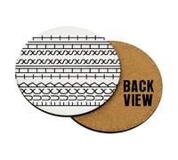 Hidden Message - “F*ck This Shit” Optical Illusion Design, Tea, Drink Coaster (Round Coaster MDF)