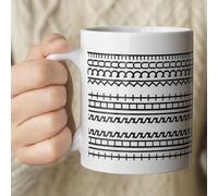 Hidden Message Funny Coffee Mug - 11oz Baking-on Ceramic Cup with Fck This Sht Phrase | Stealth Office Humor for Zoom Meeting, Car Commute | Stress Relief Gift for Work Besties, Coworkers, Home Decor