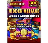Hidden Message Word Search Jumbo: Large Print Hidden Word Find Puzzle Books